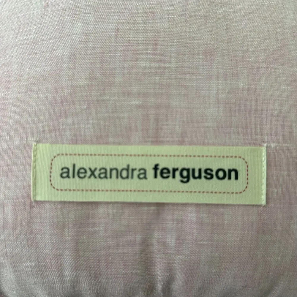 Alexandra Ferguson Pillow Pink Pop Fizz Clink Shabby Decor Bubbles Wine Beach